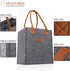 LIFEBEAUTY Grey 6 Bottle Insulated Thermal Padded Wine Tote Bag for Travel, Picnic, Great Gift