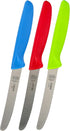 Kitchen Knife 3-Piece Set - 4.5 inches, Steak and Vegetable Knife, Razor Sharp Curved Tip, Serrated Edge