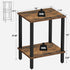 2-Tier TB01BB034 TUTOTAK End Table, Side Table, Nightstand, Storage Shelf, Sofa Side Table for Small Space, Living