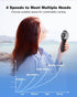 TriPole Portable Handheld Misting Fan, 4000mAh Rechargeable Personal Mister with 40ml Water Tank for Outdoor Travel