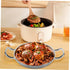 YARNOW Stainless Steel Griddle, Double Handle Hot Pot Kitchen Accessory, Small Cooking Tool