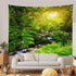 Llamazing Forest Creek Landscape Tapestry, Home Decor for Living Room and Bedroom, Magic Curtain (90.5''L x 70.8''W)
