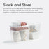 IRIS USA 15 Qt Clear Storage Box, BPA-Free Stackable Bin with Lid, 4 Pack for Organizing Shoes and Classroom Storage.