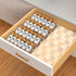 Baker Boutique 4-Tier Non-Slip Spice Drawer Organizer, 4-Pack Checkered Frosted Clear Acrylic, Expandable (11''-22'')