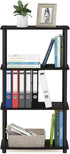 Furinno Turn-N-Tube 4-Tier Multipurpose Shelf Display Rack, Espresso/Black (Model 99557EX/BK)