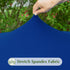 2 Pack 20X30 Inch Rectangle Fitted Tablecloth Stretch Spandex Patio Table Cover Blue Washable Table Cloth Elastic Table