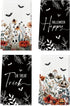 Artoid Mode Ghost Pumpkins Bats Floral Halloween Kitchen Towels Dish Towels, 18x26