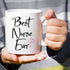 Retreez Funny Mug - Best Nurse Ever, 11 Oz Ceramic Coffee Mug, Funny Graduation Birthday Gift