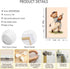 SFXYRTAH Decorations12x16in Teddy Bear Sports Nursery Animal Canvas Wall Art Cute Woodland Rugby Wall Decor Pictures