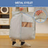 43" Garment Bags for Hanging Clothes, Grey Suit Cover Bags with Clear Window for Closet Storage (2 Packs)