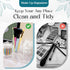 Qtip Holder Pack of 4 - Clear Plastic Vanity Makeup Organizer Storage for Cotton Swabs, Balls, Sponges, Canister