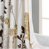 Cream Fabric Shower Curtain - Waterproof Floral Leaves Polyester Fabric, Plants Printed Shower Curtains for Bathroom,