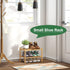 kiplant 2-Tier Closet, Small Shoe Rack, Bamboo Wood Shoe Rack for Entryway, Stackable Shoe Organizer for Hallway Free