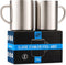 Stainless Steel Coffee Mugs, 15 oz Double Wall Insulated Mug Set of 2, BPA Free