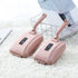 2Pcs Handheld Carpet Brush - Triple Brush Head Carpet Table Sweeper Pet Hair Cleaning Collector Brush (Blue+Pink)