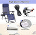 19 Inch Zero Gravity Chair Replacement Fabric with Bungee Cord Kit, Wide Repair Cloth with Replacement Cord for Anti