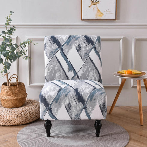 lihuitong Armless 2 Armless Armless 24) Chair Slipcover Pieces Printed Accent Chair Cover Stretch Spandex Slipper Chair