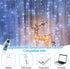 300 9.8 9.8FT 8 LED Fairy Curtain Lights, x Cold White USB Plug in Modes String Hanging Lights with Remote