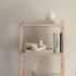 PEAKOLY Wood Chain Link Decor - White Wooden Decorative Objects for Shelves, Coffee Table Sculpture, Book Shelf