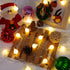 AUAUY 40 19.6FT 2 String Lights, LED String Lights Battery Operated Modes, Christmas Lights Bedroom, Waterproof Outdoor