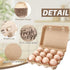 Zhanmai 50 12 Count Dozen 3 4 Pcs Natural Paper Pulp Egg Cartons Blank Bulk Vintage Classical x Style Square Chicken