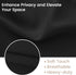 Small Door Curtain Privacy Thermal Insulated Blackout Curtain, 1 Panel for Small Window/Front Door, W26 x L20, Black
