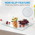 Tempered Glass Cutting Board Set of 2, 16x12 inch Marble Pattern, Scratch, Heat, Shatter Resistant