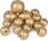 Meiwlong 15Pcs Artificial Gold Apples Fruits,Decorative Fake Fruits Sets,Plastic Faux Apples for Christmas