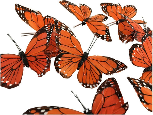Monarch Butterfly Garland, 6.5 Feet Long