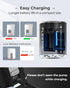 FLEXTAILGEAR Portable Air Pump with Camping Lantern, Rechargeable Air Mattress Pump for Inflatables