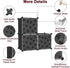 3-Cube Closet C&AHOME Cube Storage Organizer with Doors, Shelves, DIY Plastic Modular Bookshelf, Clothes Storage