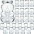 Patelai 24 Pack 9.5 oz Glass Bear Shaped Honey Jars with Lids