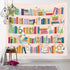 59Wx51H Inch Homewelle Reading Tapestry Modern Wall Art Unique Books Bookshelf Library Bookworm Floral Botanical