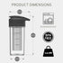 Masontops Cold Brew Makers Kit, Deluxe Iced Coffee Maker with Glass Pitcher & Stainless Steel Mesh Filter