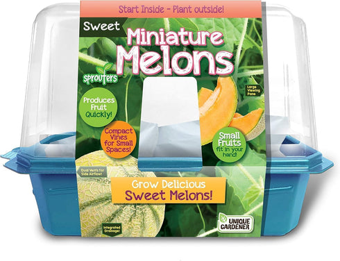 Unique Gardener Melon Plant Seeds Kit, Grow Sweet Mini Melons Indoors in