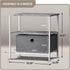 1-Drawer Closets, Sorbus Nightstand Shelf Storage - Bedside Furniture & End Table Chest Dresser with Steel Frame, Wood
