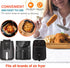 Air Fryer Disposable Paper Liner Square 9 Inch, 125 Pcs Non-stick Parchment Paper for 6-10QT Air Fryer, Baking, Cooking