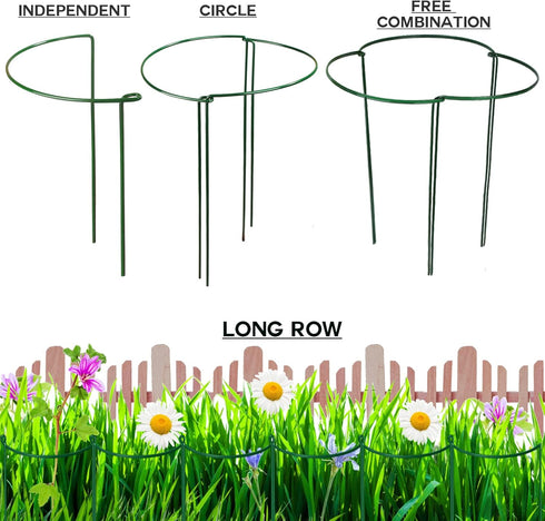 4 10" 15.8" LEOBRO Plant Support Stakes, PCS Plant Stakes, Plant Support, Peony Cages and Supports, Garden Stakes