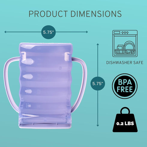 2 Pack Dinneractive Sip Wiz - Baby Pouch Holder No Squeeze Pouch Food Pouches & Juice Box Holder - Anti-Squeeze Yogurt