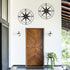 aboxoo Round Metal Compass, Decorative Compass Metal Wall Art, 11 Inch Black Diameter Farmhouse Indoor Outdoor Decor
