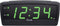Equity by La Crosse 30229 LED Digital Alarm Clock, 0.9-Inch, Green