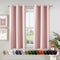 MIULEE Baby Pink Blackout Curtains for Girls Bedroom Living Room 63 Inches