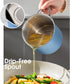 Chihee 2L Stainless Steel Grease Container with Fine Mesh Strainer, Dust-proof Lid, Non-slip Tray for Kitchen