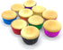 Standard Hot Pink Foil Cupcake Liners, 100-Count Muffin Baking Cups for Party and More