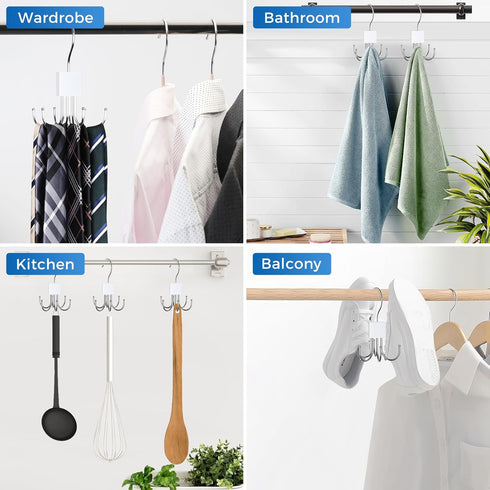 Belt Hanger, 360° Rotatable Belt Organizer for Closet, Max 24 Belt Storage Space Saving Closet Organizers and Storage -