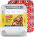 Glad Disposable Aluminum All Purpose Pans, Red, White & Blue Stars, 3ct with Lids, 12.5” x 10.2”