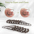 Amazer Decorative Bronze Shower Curtain Hooks - Stainless Steel Rust-Resistant - Set of 12 for Curtains