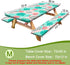 HobbLab Rv,72in,Teal Picnic Table Cover with Bench Covers Portable Table Cloth Built-in Storage Pocket Fitted