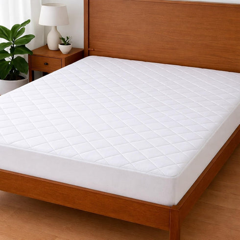 Cottington Lane 400 GSM Full Size Waterproof Quilted Mattress Pad Protector, Soft