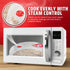 Flexzion 10 Inch Microwave Splatter Cover, BPA-Free, Adjustable Steam Vent, Dishwasher Safe